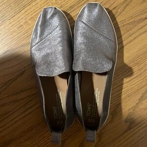 Toms Silver Loafers